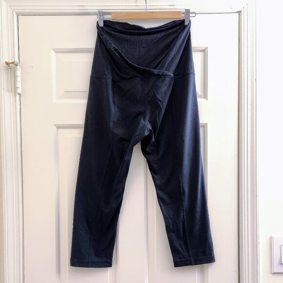 Motherhood Maternity Black Long Dress Pockets Tie Waist sz L - Picture 13 of 13